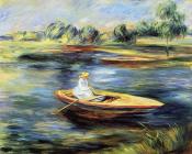 皮埃尔 奥古斯特 雷诺阿 : Young Woman Seated in a Rowboat